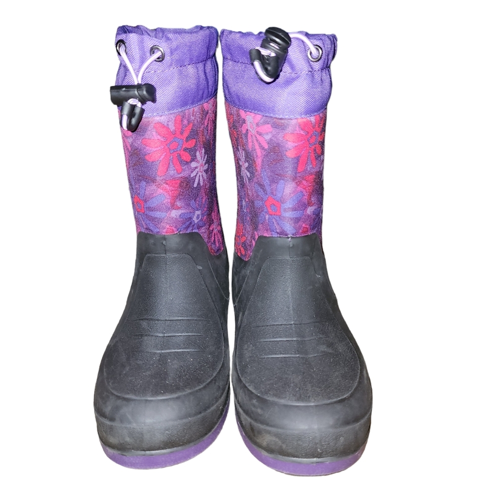 NWOB KAMIK Stormin 2 Girls Snow Rain Boots Sz. 4 - Picture 2 of 7